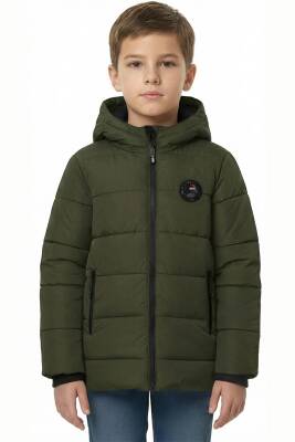 D1fference İçi Kürklü Cepli Kapüşonlu Jel Elyaflı Su ve Rügar Geçirmez Erkek Çocuk Kışlık Mont - 18