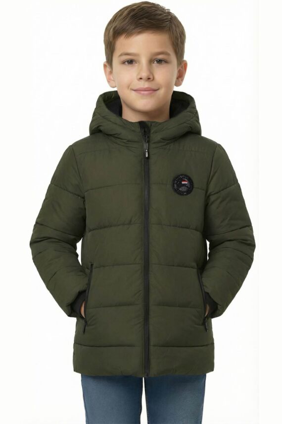 D1fference İçi Kürklü Cepli Kapüşonlu Jel Elyaflı Su ve Rügar Geçirmez Erkek Çocuk Kışlık Mont - 19