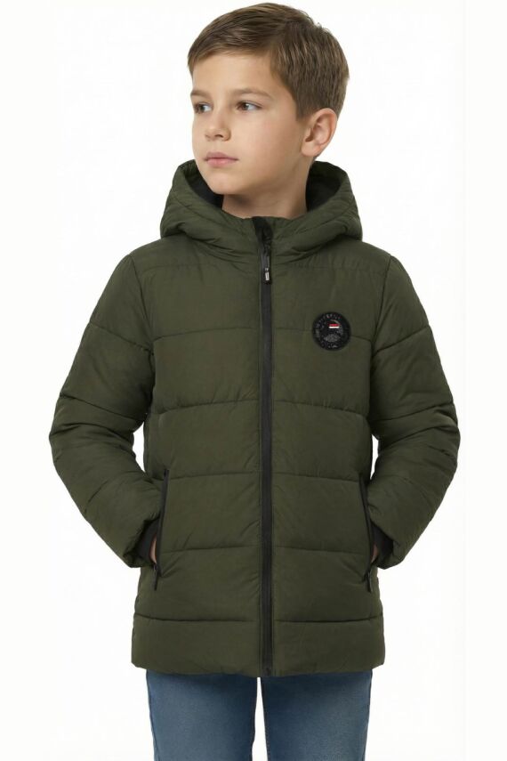 D1fference İçi Kürklü Cepli Kapüşonlu Jel Elyaflı Su ve Rügar Geçirmez Erkek Çocuk Kışlık Mont - 20