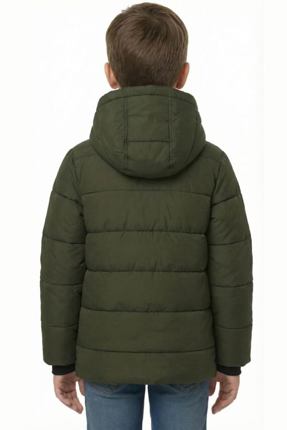 D1fference İçi Kürklü Cepli Kapüşonlu Jel Elyaflı Su ve Rügar Geçirmez Erkek Çocuk Kışlık Mont - 22