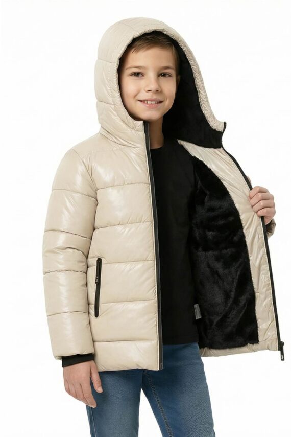 D1fference İçi Kürklü Cepli Kapüşonlu Jel Elyaflı Su ve Rügar Geçirmez Erkek Çocuk Kışlık Mont - 27