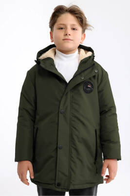 İçi Kürklü Su ve Rüzgar Geçirmez Erkek Çocuk Mont - 2