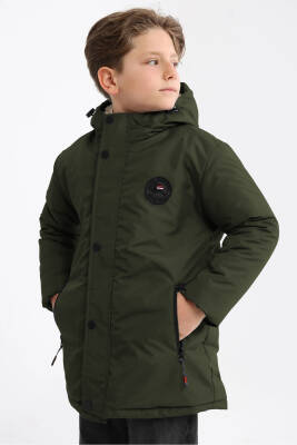 İçi Kürklü Su ve Rüzgar Geçirmez Erkek Çocuk Mont - 3