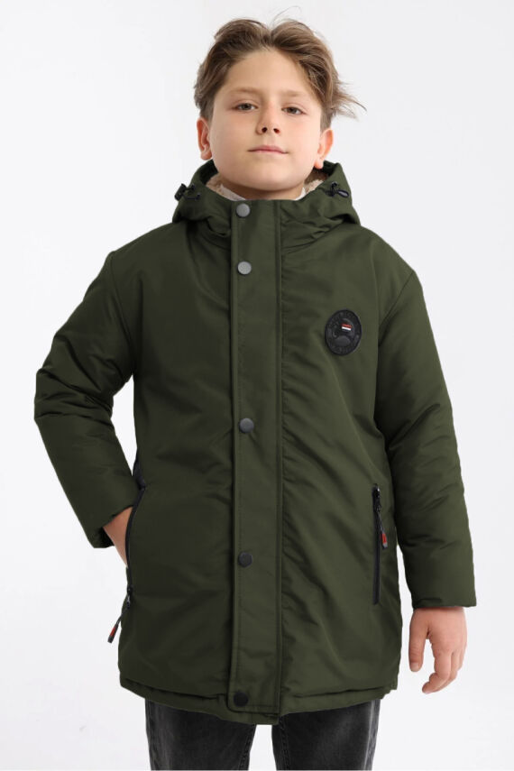 İçi Kürklü Su ve Rüzgar Geçirmez Erkek Çocuk Mont - 4