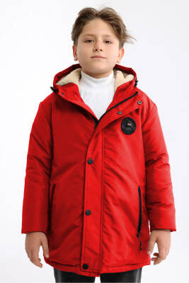 İçi Kürklü Su ve Rüzgar Geçirmez Erkek Çocuk Mont - 10