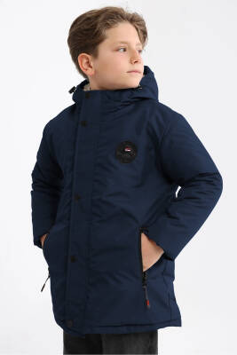 İçi Kürklü Su ve Rüzgar Geçirmez Erkek Çocuk Mont - 15