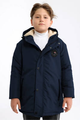 İçi Kürklü Su ve Rüzgar Geçirmez Erkek Çocuk Mont - 13