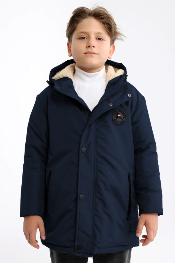 İçi Kürklü Su ve Rüzgar Geçirmez Erkek Çocuk Mont - 13