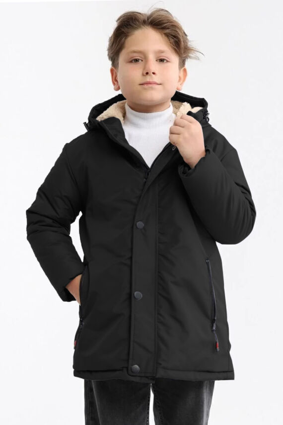 İçi Kürklü Su ve Rüzgar Geçirmez Erkek Çocuk Mont - 20