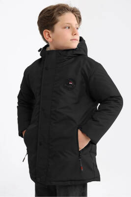 İçi Kürklü Su ve Rüzgar Geçirmez Erkek Çocuk Mont - 22