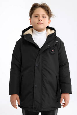 İçi Kürklü Su ve Rüzgar Geçirmez Erkek Çocuk Mont - 19