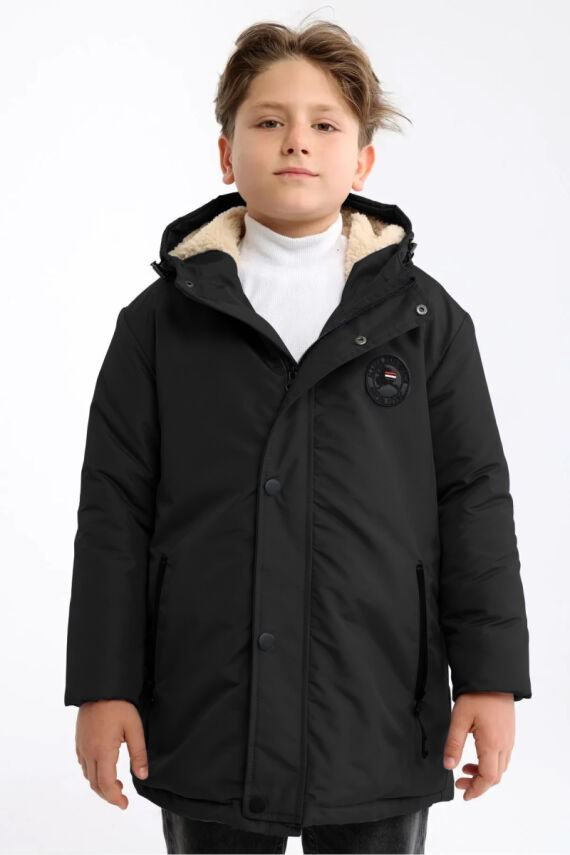 İçi Kürklü Su ve Rüzgar Geçirmez Erkek Çocuk Mont - 19