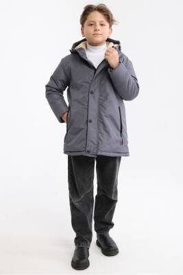 İçi Kürklü Su ve Rüzgar Geçirmez Erkek Çocuk Mont - 28