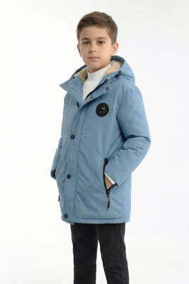 D1fference İçi Kürklü Cepli Kapüşonlu Jel Elyaflı Su ve Rügar Geçirmez Erkek Çocuk Kışlık Mont - 31