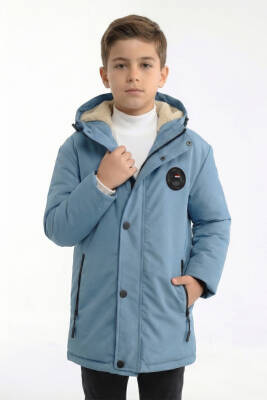 D1fference İçi Kürklü Cepli Kapüşonlu Jel Elyaflı Su ve Rügar Geçirmez Erkek Çocuk Kışlık Mont - 32