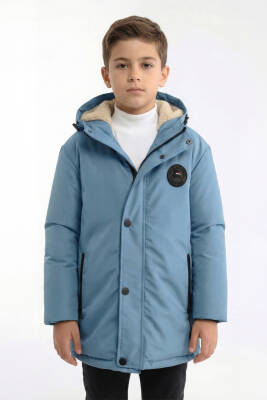 D1fference İçi Kürklü Cepli Kapüşonlu Jel Elyaflı Su ve Rügar Geçirmez Erkek Çocuk Kışlık Mont - 33