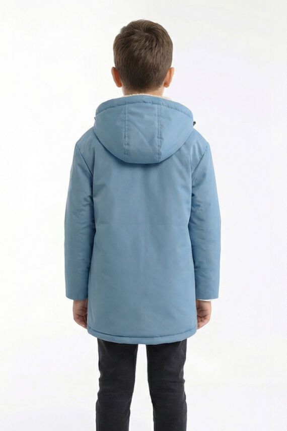 D1fference İçi Kürklü Cepli Kapüşonlu Jel Elyaflı Su ve Rügar Geçirmez Erkek Çocuk Kışlık Mont - 35