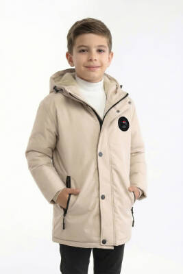 D1fference İçi Kürklü Cepli Kapüşonlu Jel Elyaflı Su ve Rügar Geçirmez Erkek Çocuk Kışlık Mont - 39