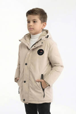 D1fference İçi Kürklü Cepli Kapüşonlu Jel Elyaflı Su ve Rügar Geçirmez Erkek Çocuk Kışlık Mont - 40