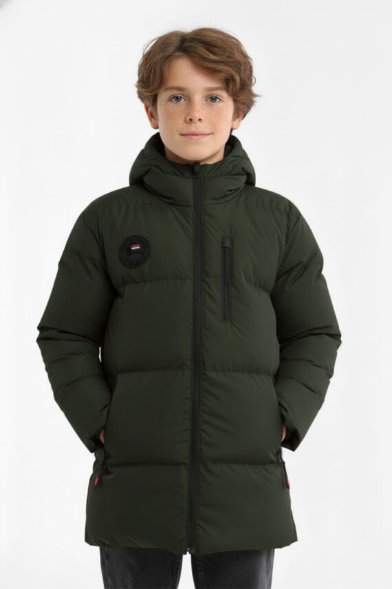 İçi Kürklü Su ve Rüzgar Geçirmez Erkek Çocuk Mont - 3