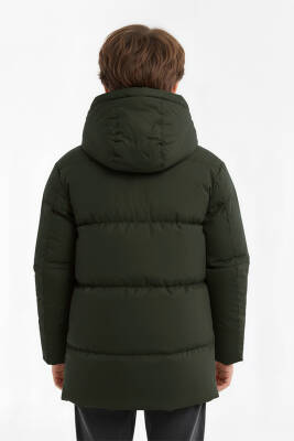 İçi Kürklü Su ve Rüzgar Geçirmez Erkek Çocuk Mont - 5