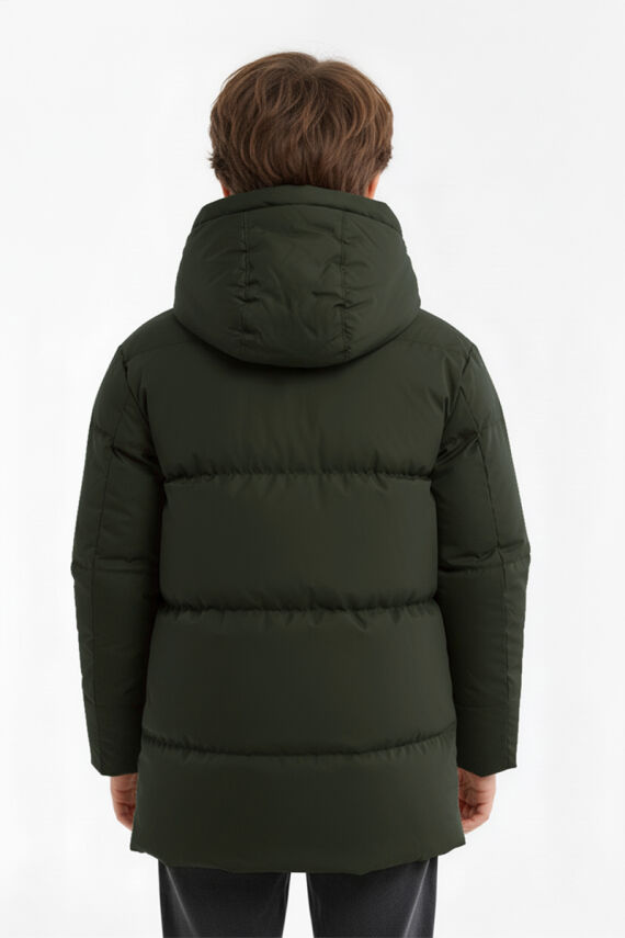 İçi Kürklü Su ve Rüzgar Geçirmez Erkek Çocuk Mont - 5