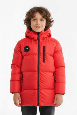 İçi Kürklü Su ve Rüzgar Geçirmez Erkek Çocuk Mont - 8