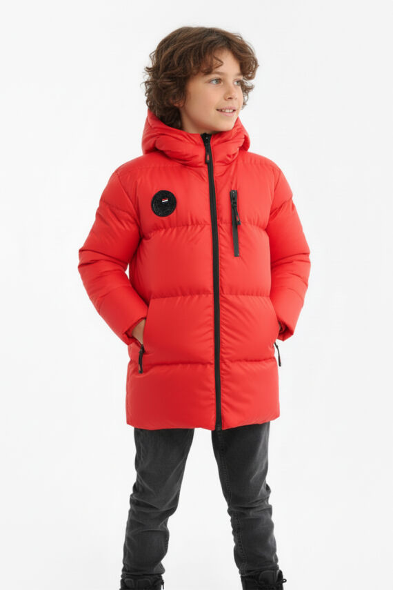 İçi Kürklü Su ve Rüzgar Geçirmez Erkek Çocuk Mont - 11