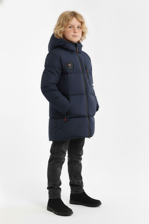İçi Kürklü Su ve Rüzgar Geçirmez Erkek Çocuk Mont - 16