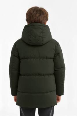 D1fference İçi Kürklü Cepli Kapüşonlu Jel Elyaflı Su ve Rügar Geçirmez Erkek Çocuk Kışlık Mont - 5