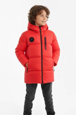 D1fference İçi Kürklü Cepli Kapüşonlu Jel Elyaflı Su ve Rügar Geçirmez Erkek Çocuk Kışlık Mont - 21