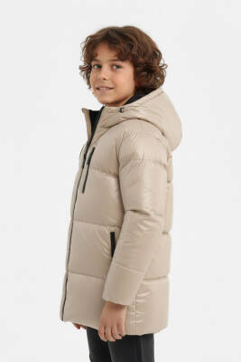 D1fference İçi Kürklü Cepli Kapüşonlu Jel Elyaflı Su ve Rügar Geçirmez Erkek Çocuk Kışlık Mont - 25