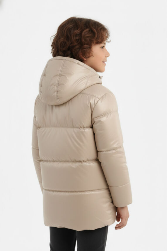 D1fference İçi Kürklü Cepli Kapüşonlu Jel Elyaflı Su ve Rügar Geçirmez Erkek Çocuk Kışlık Mont - 28