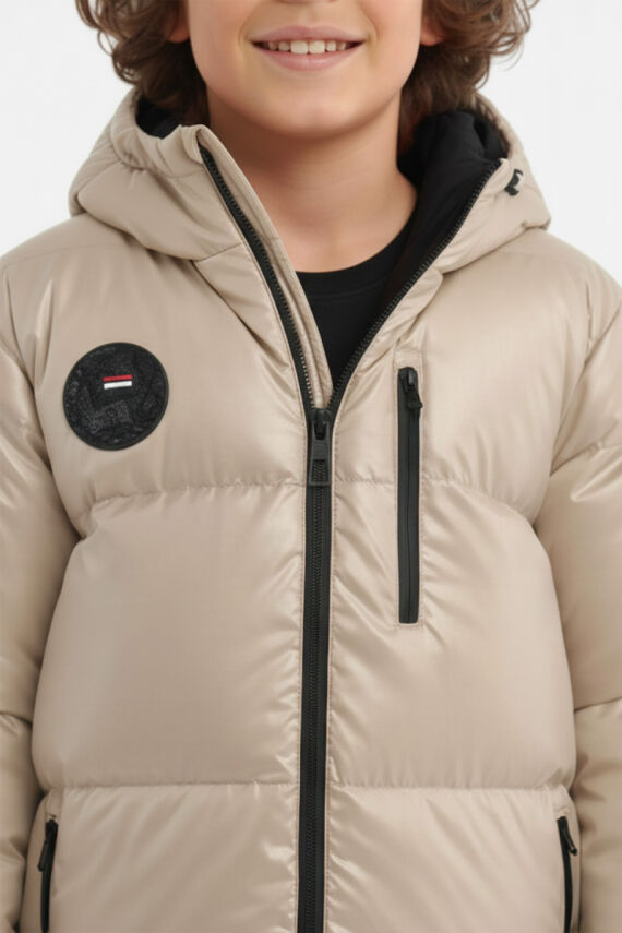 D1fference İçi Kürklü Cepli Kapüşonlu Jel Elyaflı Su ve Rügar Geçirmez Erkek Çocuk Kışlık Mont - 26