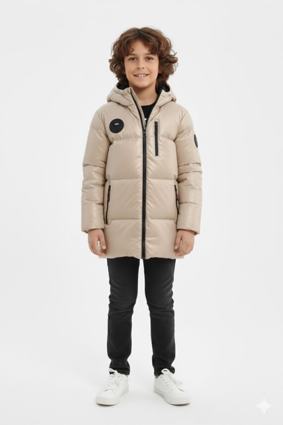 D1fference İçi Kürklü Cepli Kapüşonlu Jel Elyaflı Su ve Rügar Geçirmez Erkek Çocuk Kışlık Mont - 27