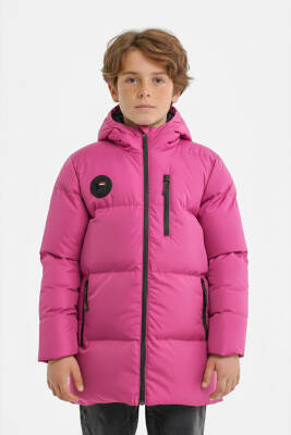 D1fference İçi Kürklü Cepli Kapüşonlu Jel Elyaflı Su ve Rügar Geçirmez Erkek Çocuk Kışlık Mont - 30