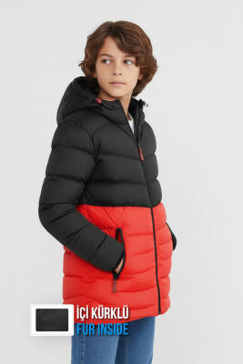 İçi Kürklü Su ve Rüzgar Geçirmez Erkek Çocuk Mont - 23