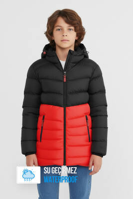 İçi Kürklü Su ve Rüzgar Geçirmez Erkek Çocuk Mont - 22