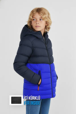 İçi Kürklü Su ve Rüzgar Geçirmez Erkek Çocuk Mont - 30
