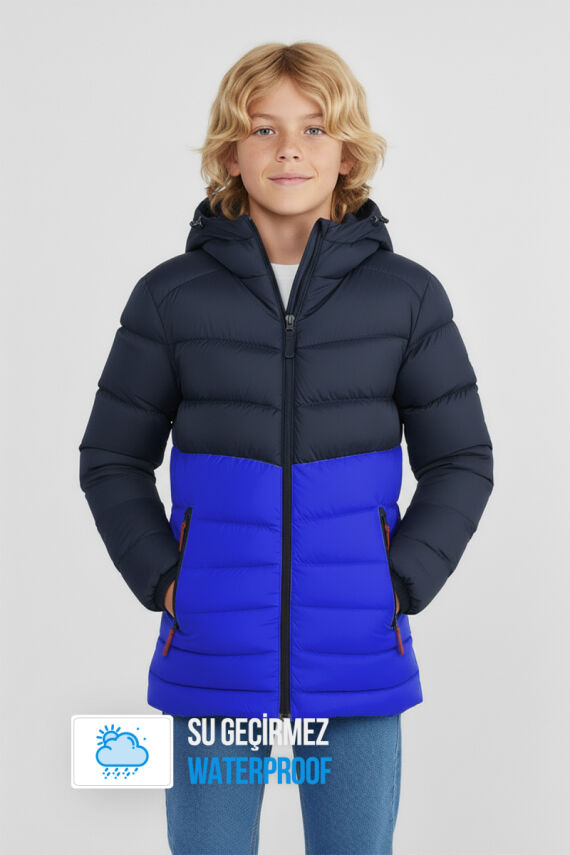 İçi Kürklü Su ve Rüzgar Geçirmez Erkek Çocuk Mont - 29