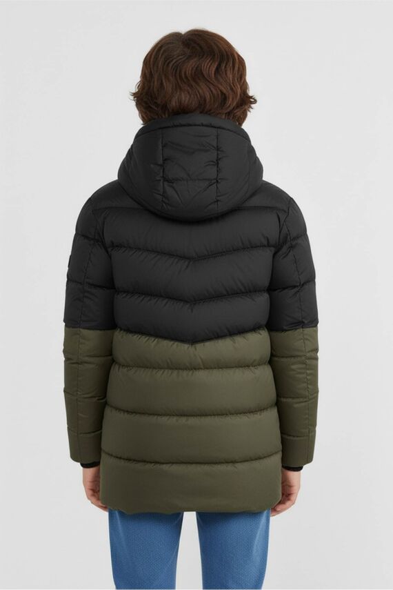 D1fference İçi Kürklü Cepli Kapüşonlu Jel Elyaflı Su ve Rügar Geçirmez Erkek Çocuk Kışlık Mont - 17