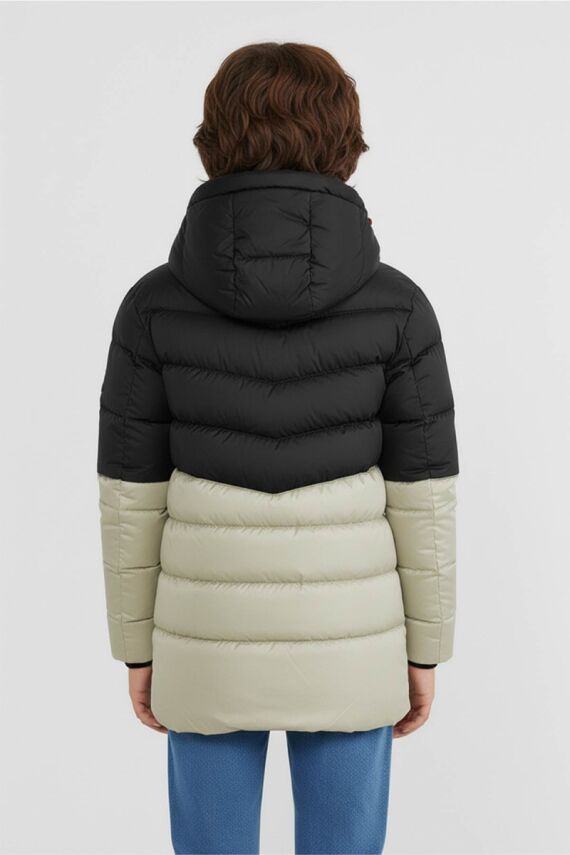 D1fference İçi Kürklü Cepli Kapüşonlu Jel Elyaflı Su ve Rügar Geçirmez Erkek Çocuk Kışlık Mont - 29