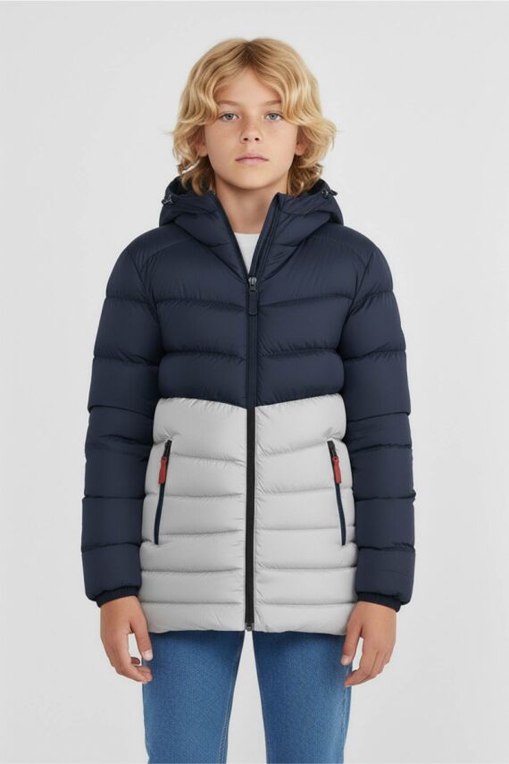 D1fference İçi Kürklü Cepli Kapüşonlu Jel Elyaflı Su ve Rügar Geçirmez Erkek Çocuk Kışlık Mont - 32