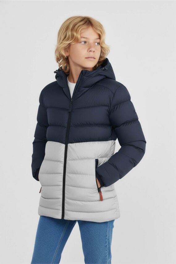 D1fference İçi Kürklü Cepli Kapüşonlu Jel Elyaflı Su ve Rügar Geçirmez Erkek Çocuk Kışlık Mont - 33