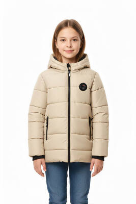 İçi Kürklü Su ve Rüzgar Geçirmez Kapüşonlu Kız Çocuk Mont - 7