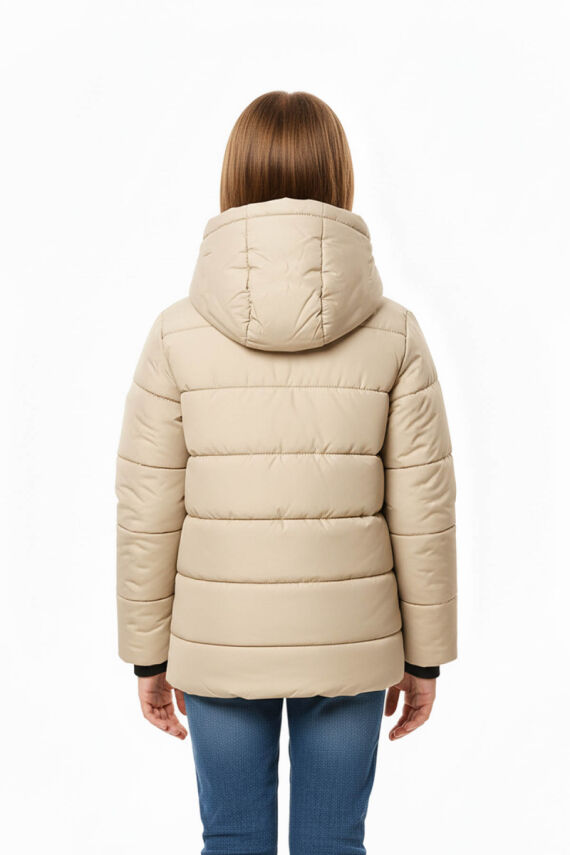 İçi Kürklü Su ve Rüzgar Geçirmez Kapüşonlu Kız Çocuk Mont - 10