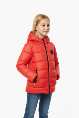 İçi Kürklü Su ve Rüzgar Geçirmez Kapüşonlu Kız Çocuk Mont - 16