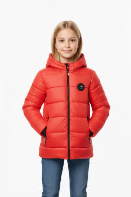 İçi Kürklü Su ve Rüzgar Geçirmez Kapüşonlu Kız Çocuk Mont - 17