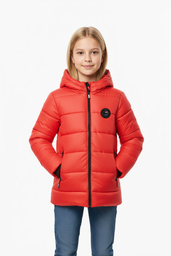 İçi Kürklü Su ve Rüzgar Geçirmez Kapüşonlu Kız Çocuk Mont - 17