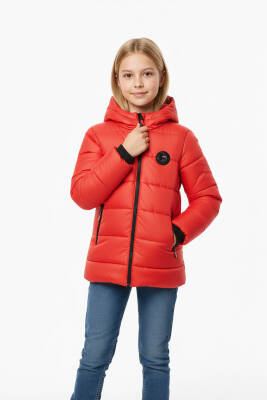 İçi Kürklü Su ve Rüzgar Geçirmez Kapüşonlu Kız Çocuk Mont - 18